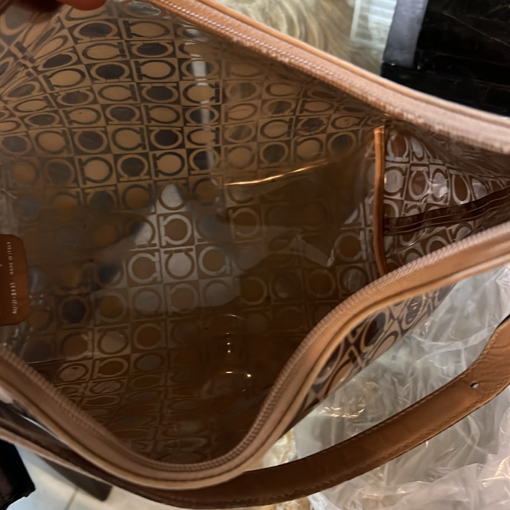 Salvatore Ferragamo Gancini Monogram Logo Hobo Bag - Picture 12 of 12